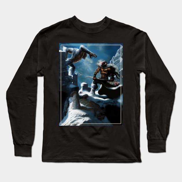 Snow Apes Long Sleeve T-Shirt by sharpy